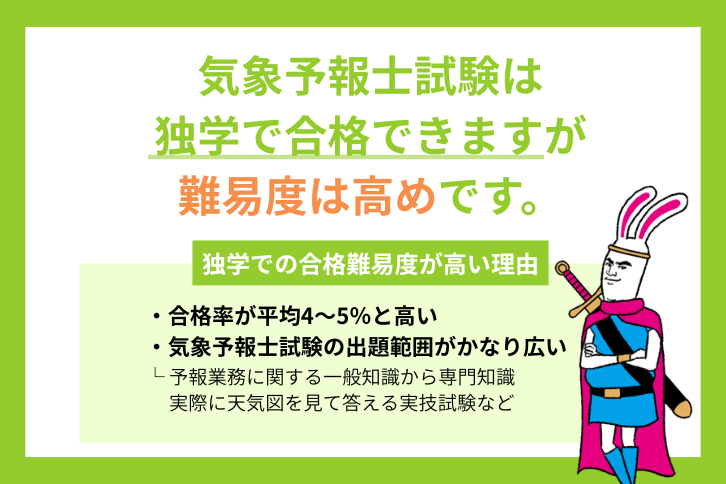 気象予報士試験には独学で合格できるのか
