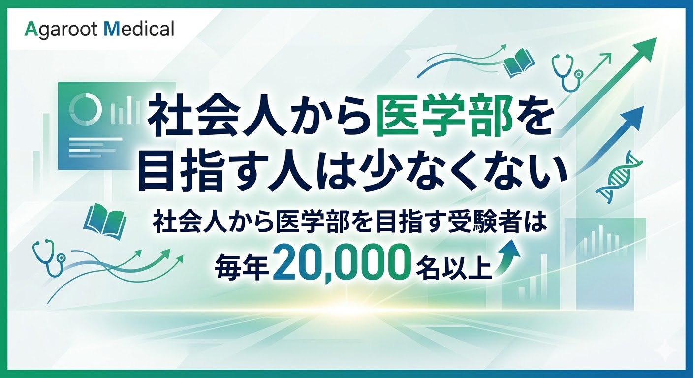 社会人から医学部を目指す人は少なくない