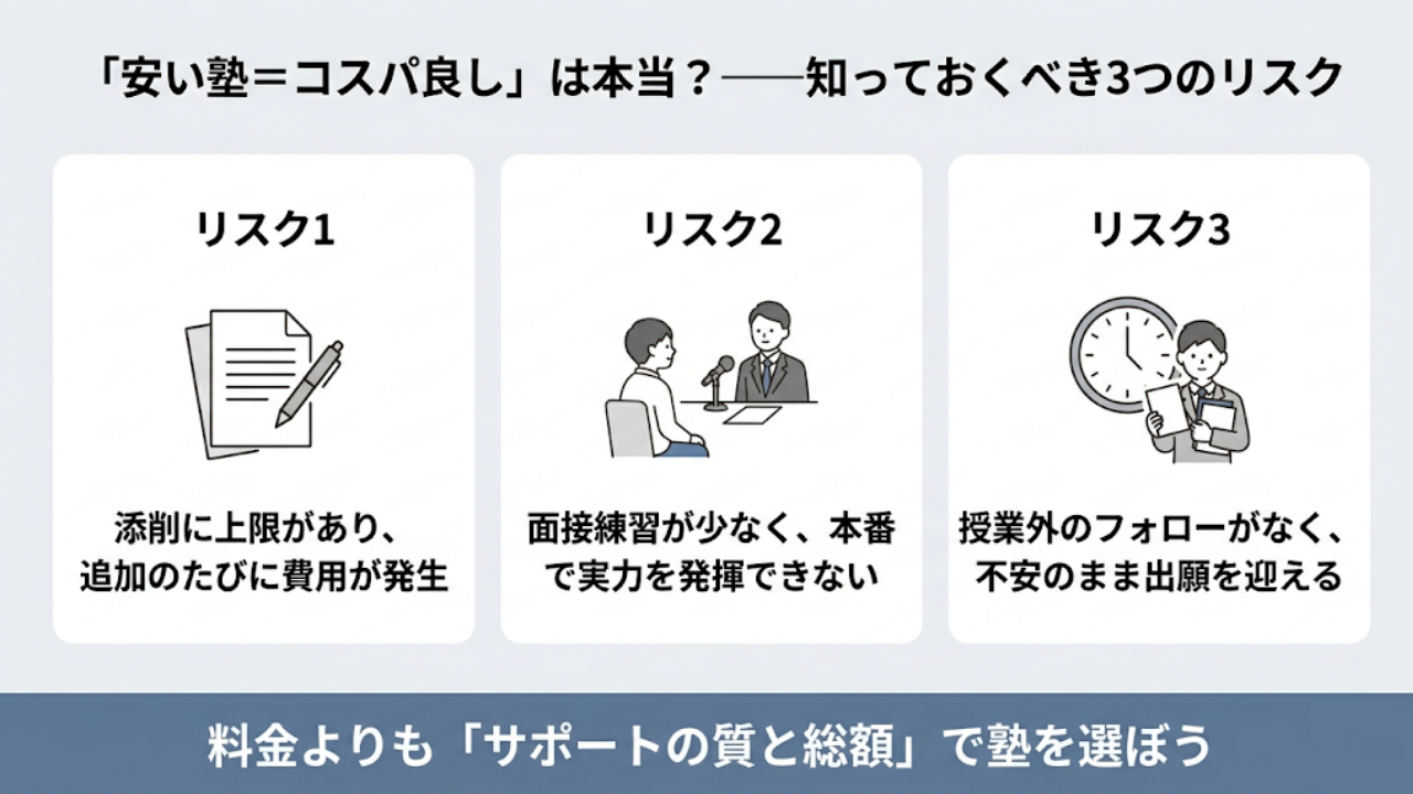 総合型選抜は安い塾でも合格できる？押さえておくべき費用対効果とは