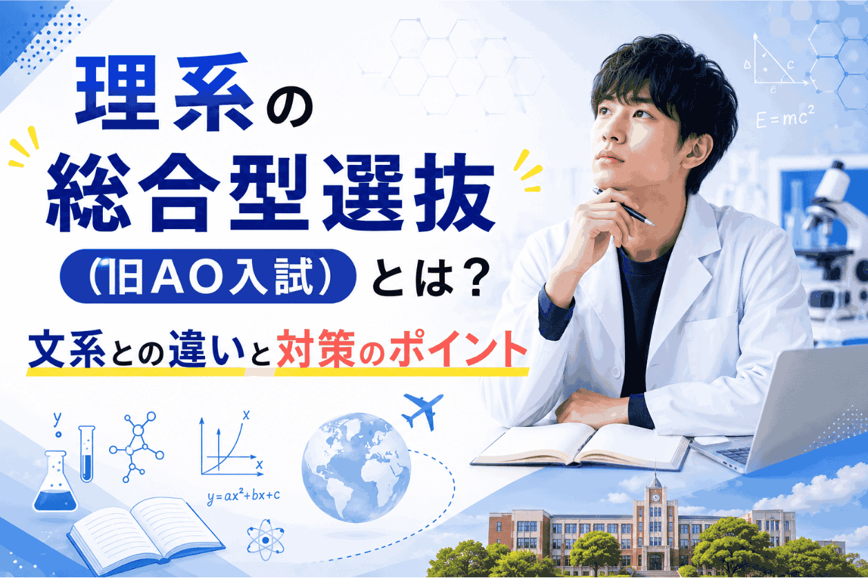 理系の総合型選抜（旧AO入試）とは？文系との違いと対策のポイント