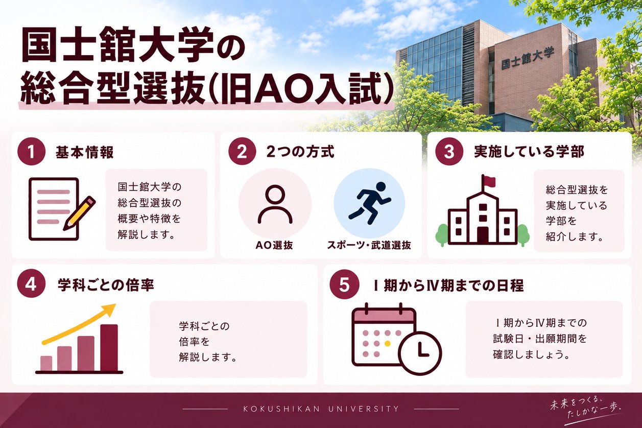 国士舘大学の総合型選抜(旧AO入試)の基本情報