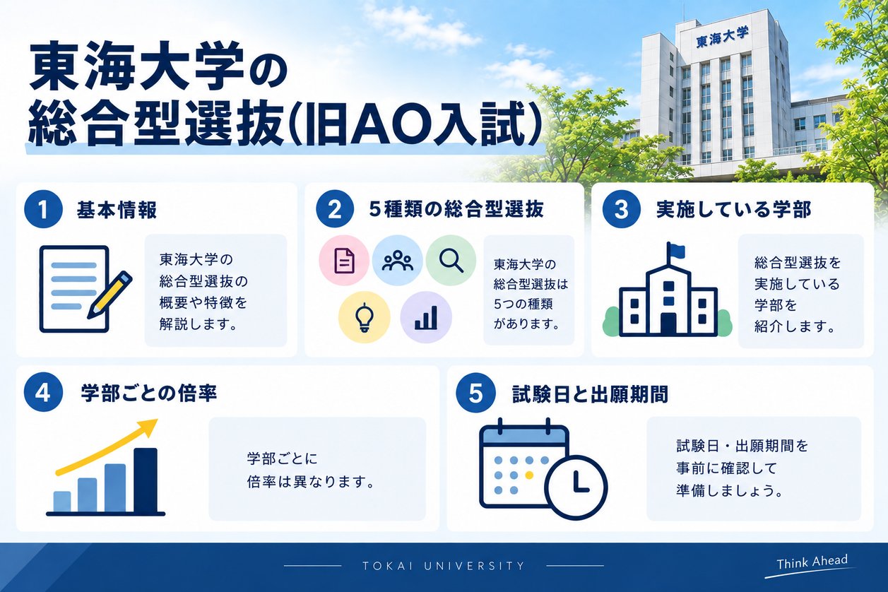 東海大学の総合型選抜(旧AO入試)の基本情報