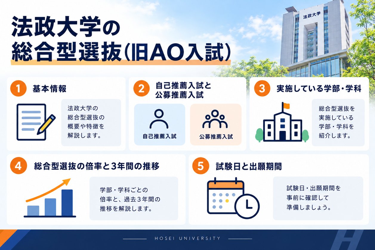 法政大学の総合型選抜（旧AO入試）の基本情報