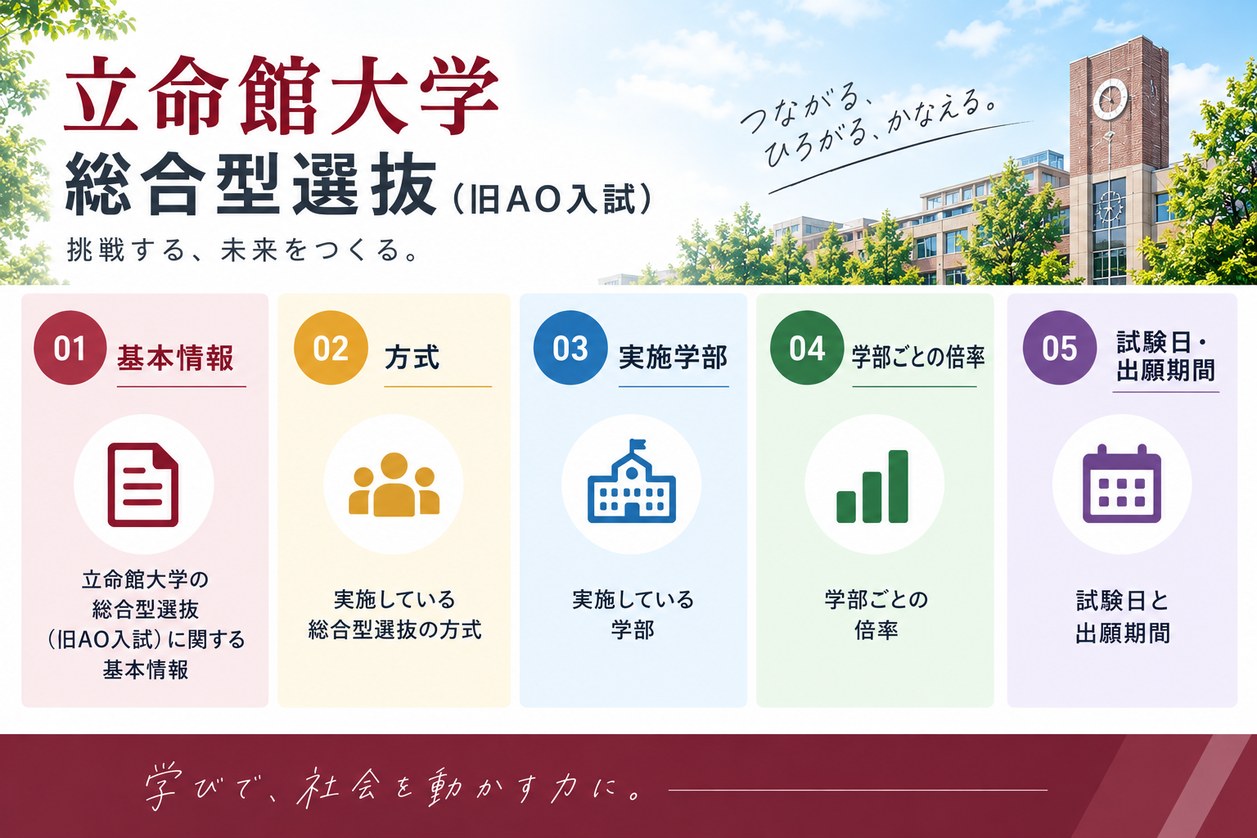 立命館大学の総合型選抜(旧AO入試)の基本情報