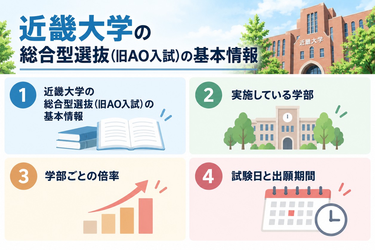 近畿大学の総合型選抜(旧AO入試)の基本情報