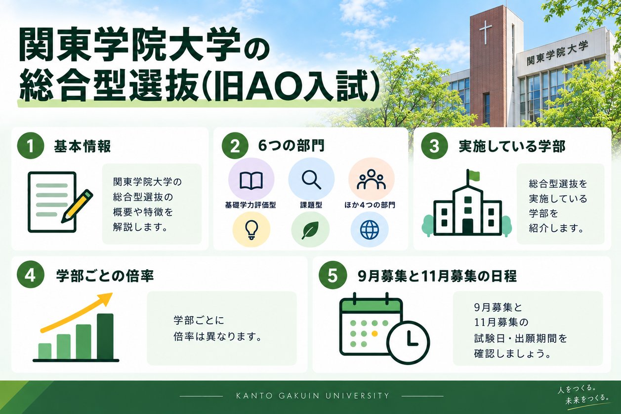 関東学院大学の総合型選抜(旧AO入試)の基本情報