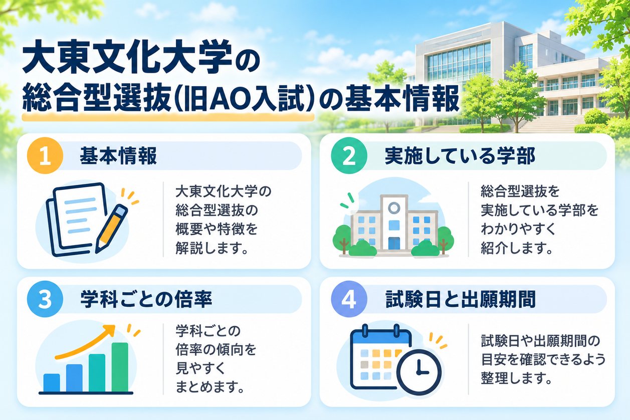 大東文化大学の総合型選抜（旧AO入試）の基本情報