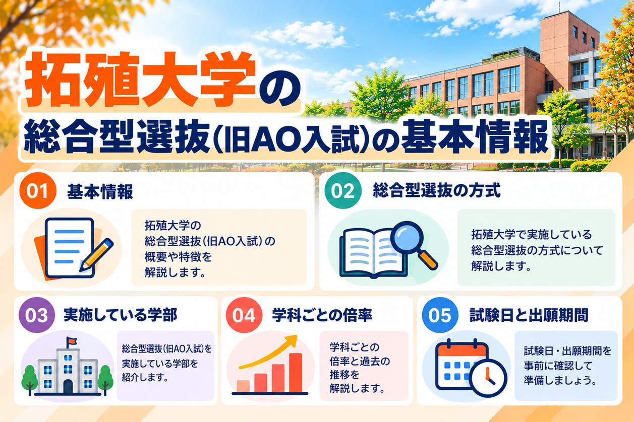 拓殖大学の総合型選抜(旧AO入試)の基本情報