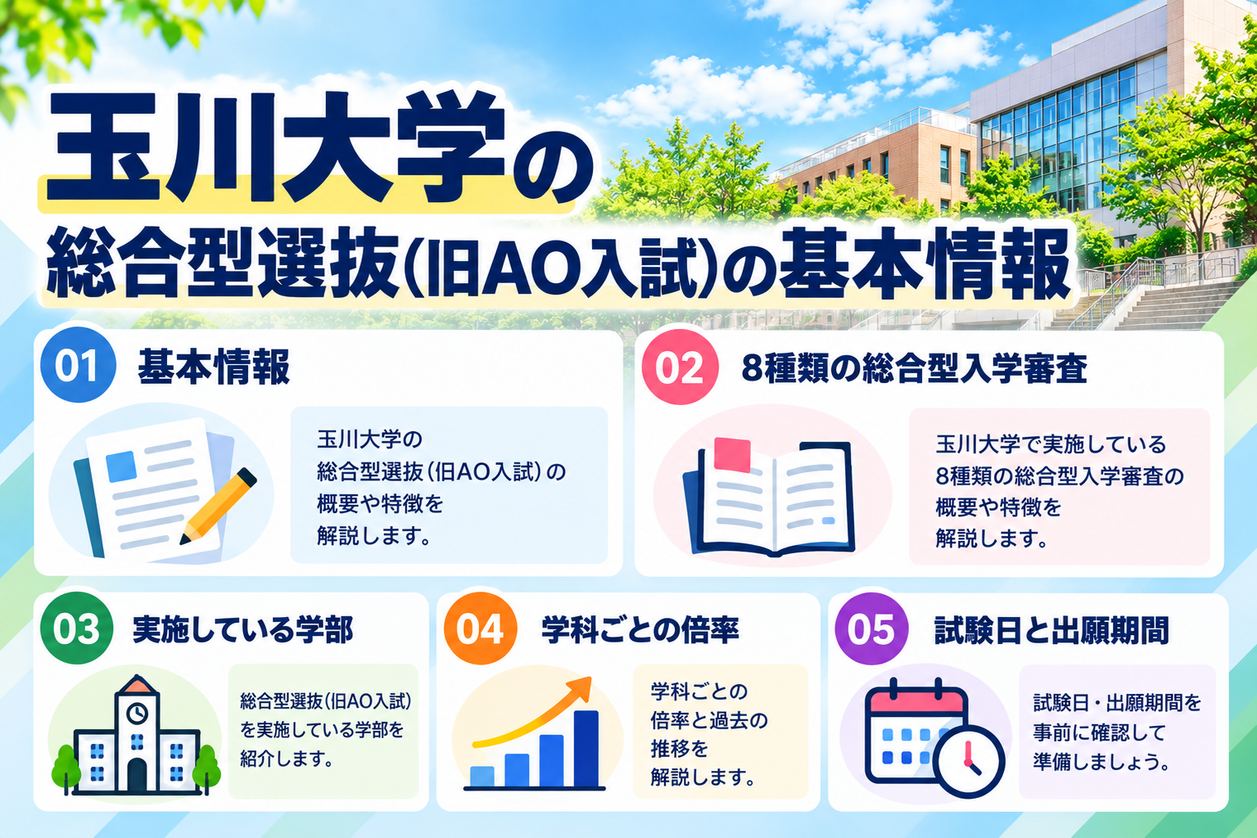玉川大学の総合型選抜(旧AO入試)の基本情報
