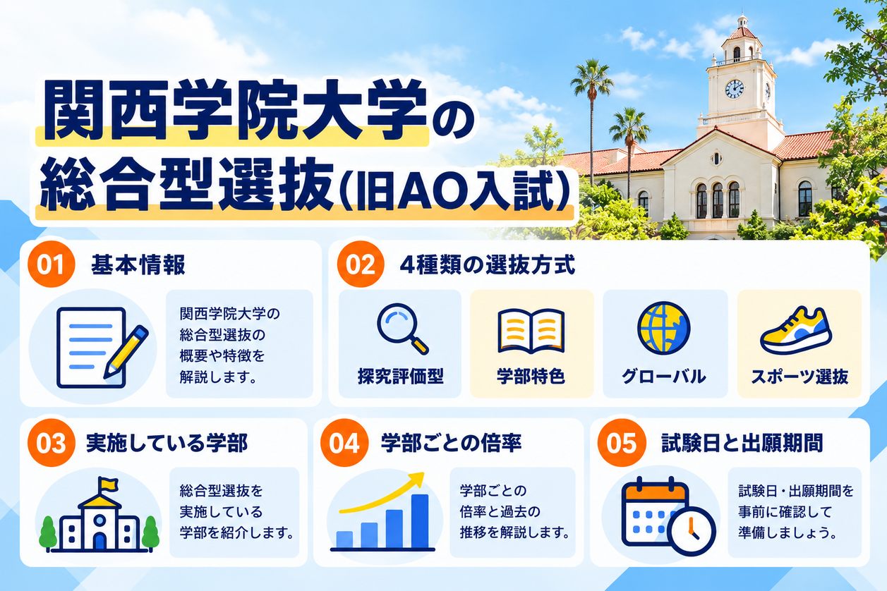 関西学院大学の総合型選抜(旧AO入試)の基本情報