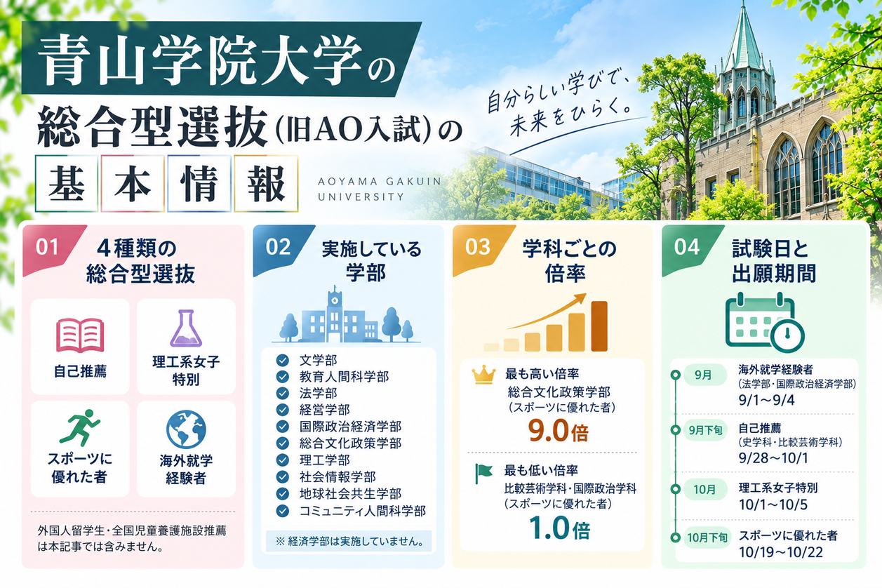 青山学院大学の総合型選抜(旧AO入試)の基本情報