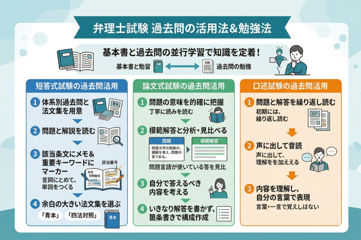 弁理士試験の過去問(短答・論文必須・選択科目)一覧！短答・論文の解説 