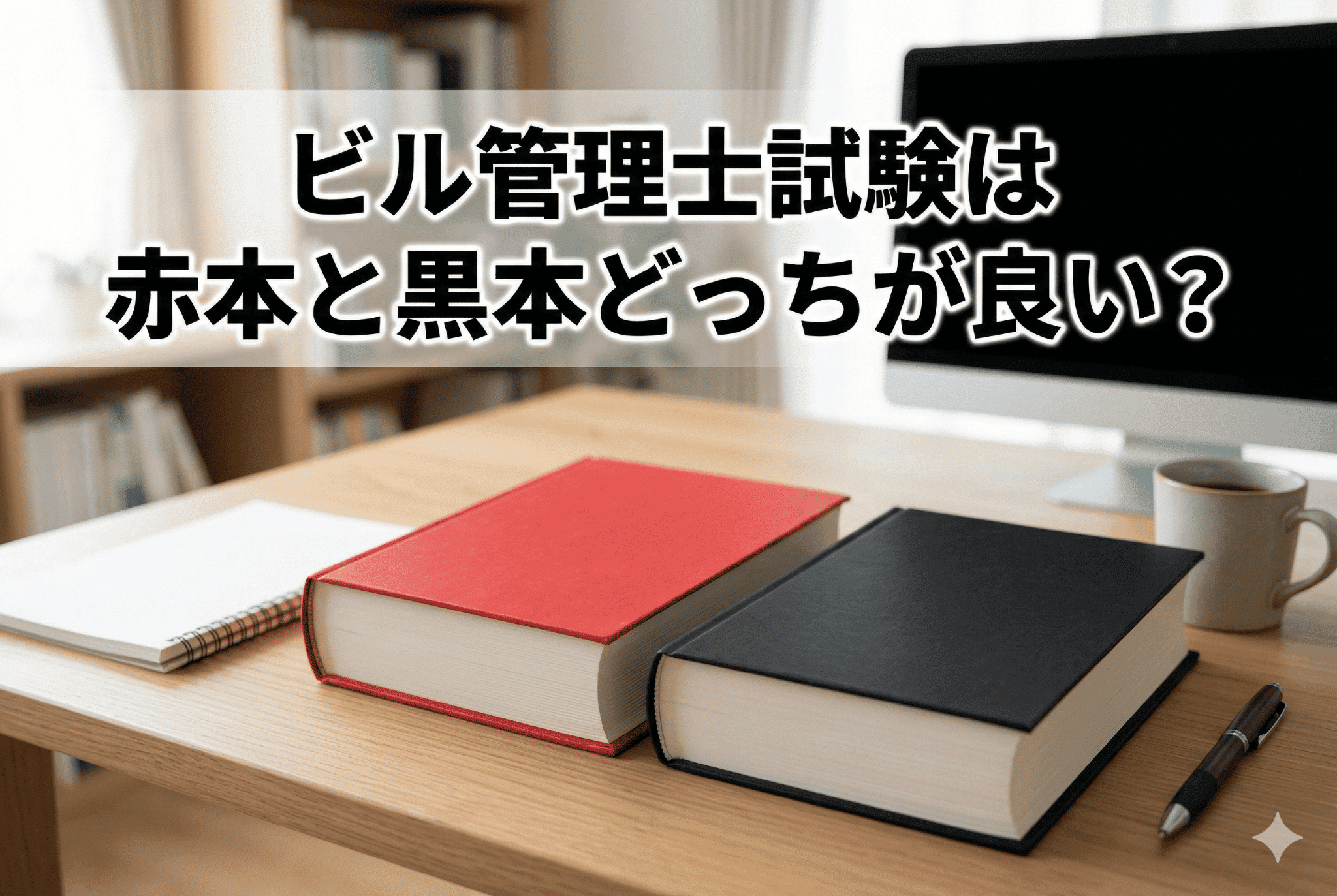 ビル管理士試験は赤本と黒本どっちが良い？違いを徹底比較！赤本だけで合格できるかも解説