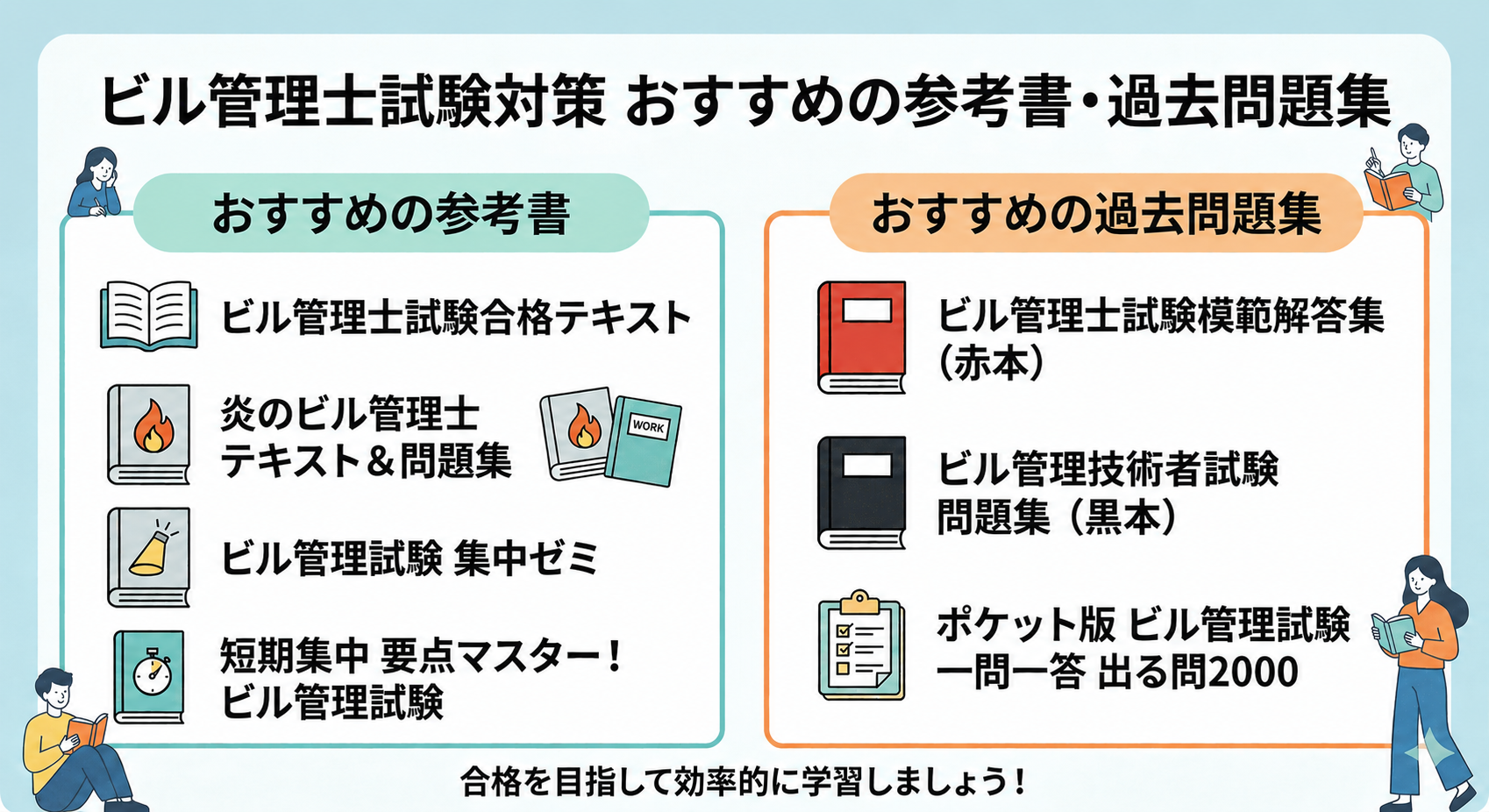 ビル管理士（建築物環境衛生管理技術者）試験おすすめの参考書