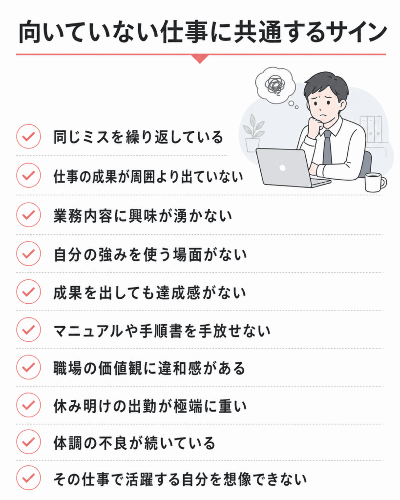 向いていない仕事に共通する10のサイン