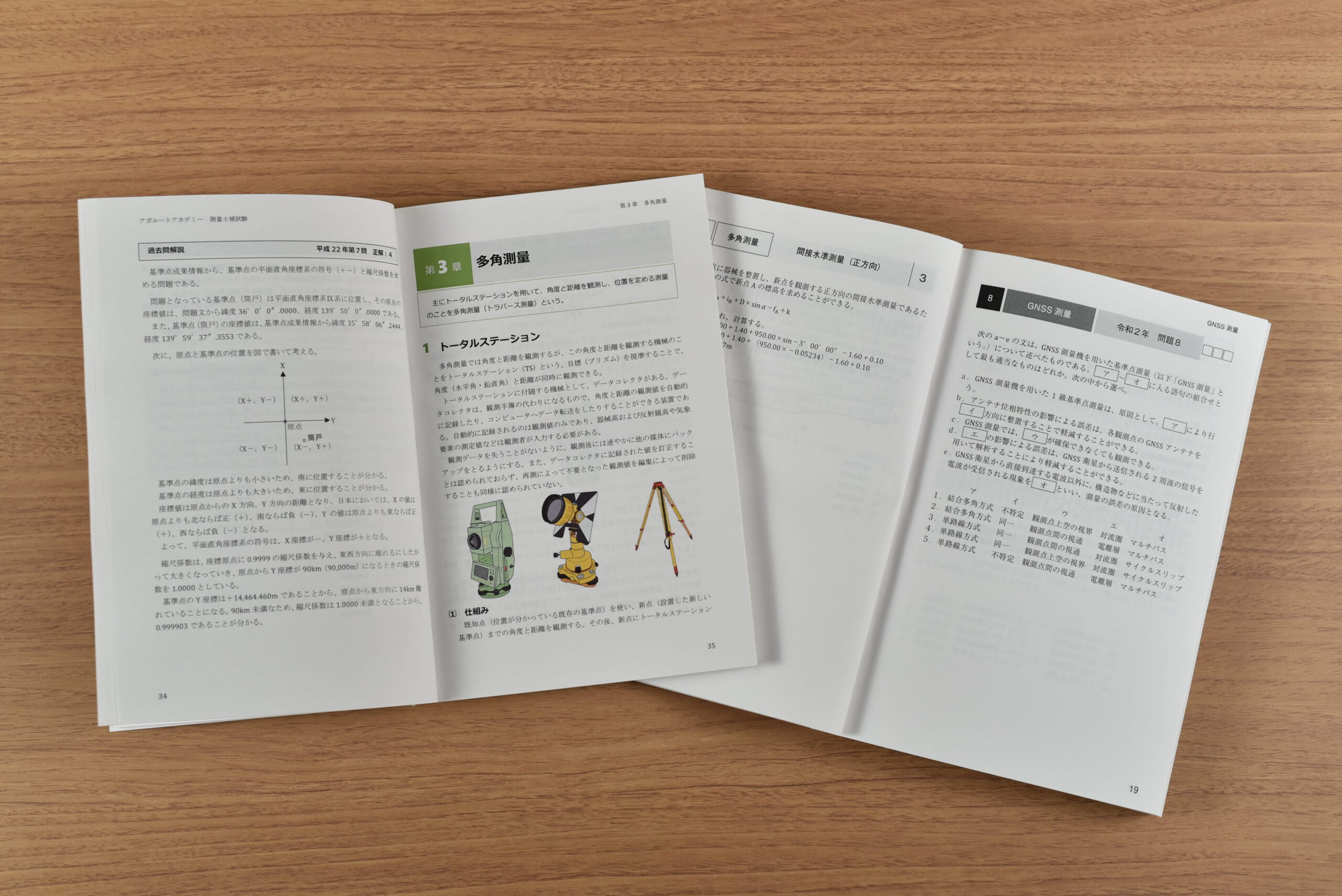 アガルートの測量士補通信講座のテキストサンプル
