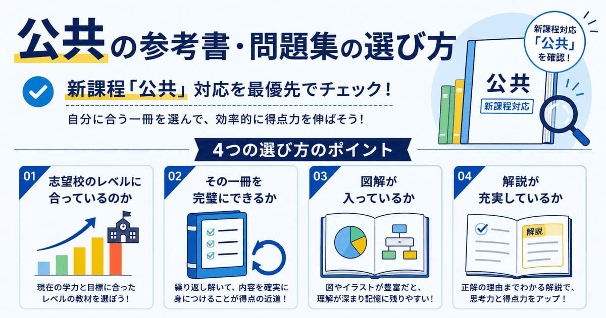 公共の参考書・問題集の選び方