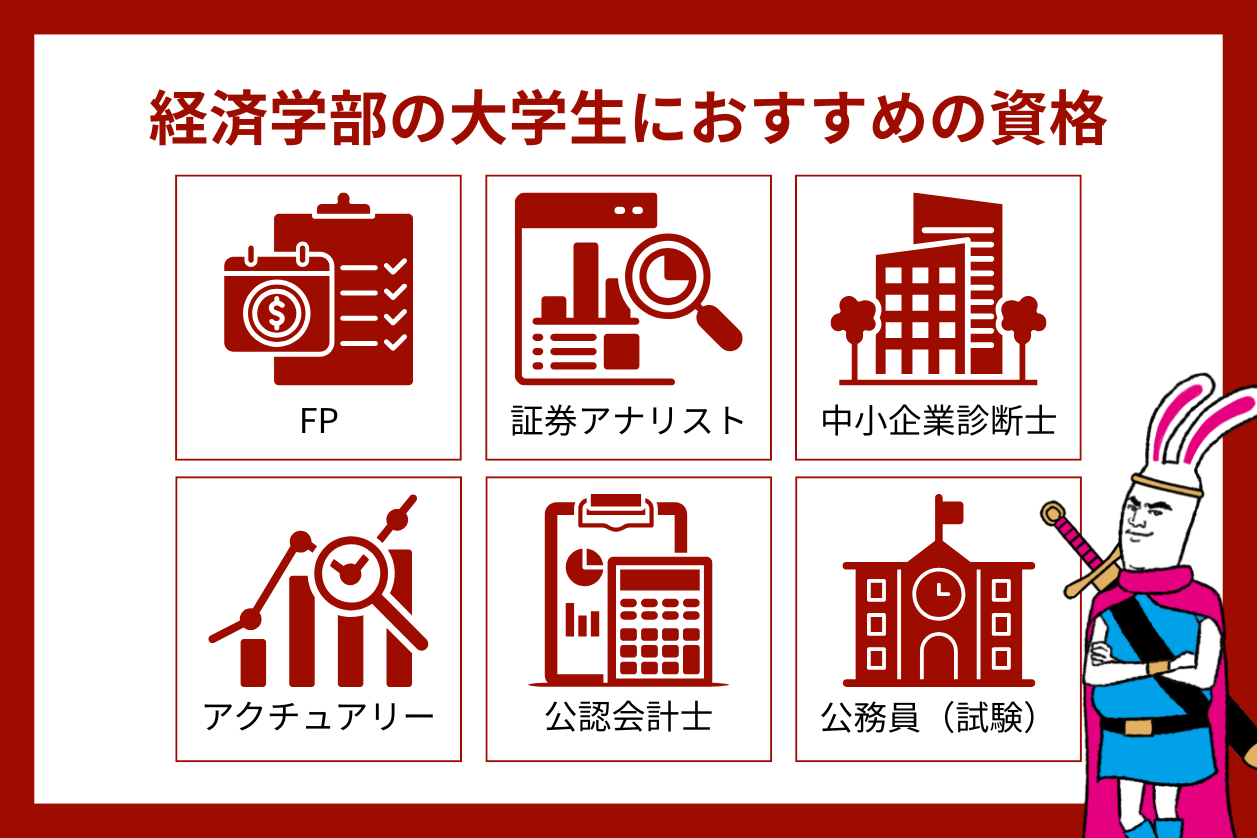 経済学部の大学生におすすめの資格