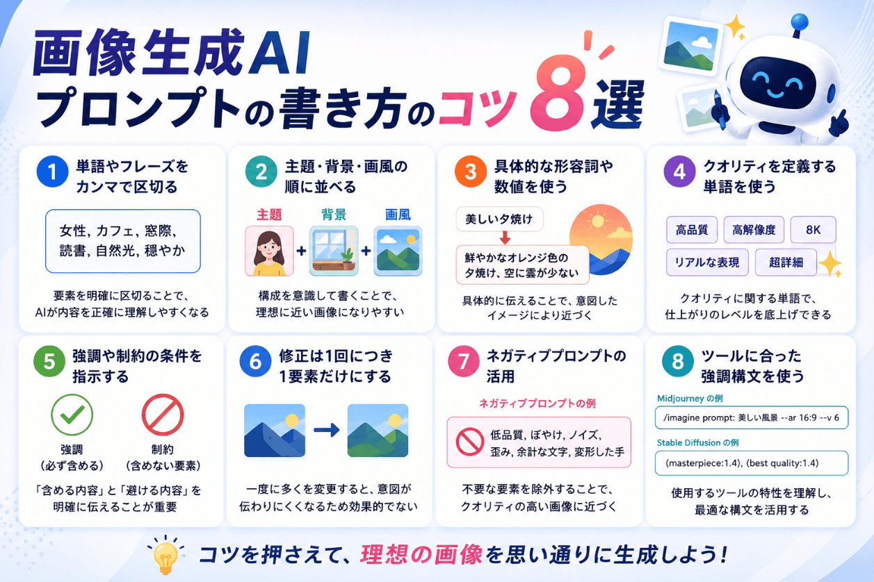 画像生成AIプロンプトの書き方のコツ