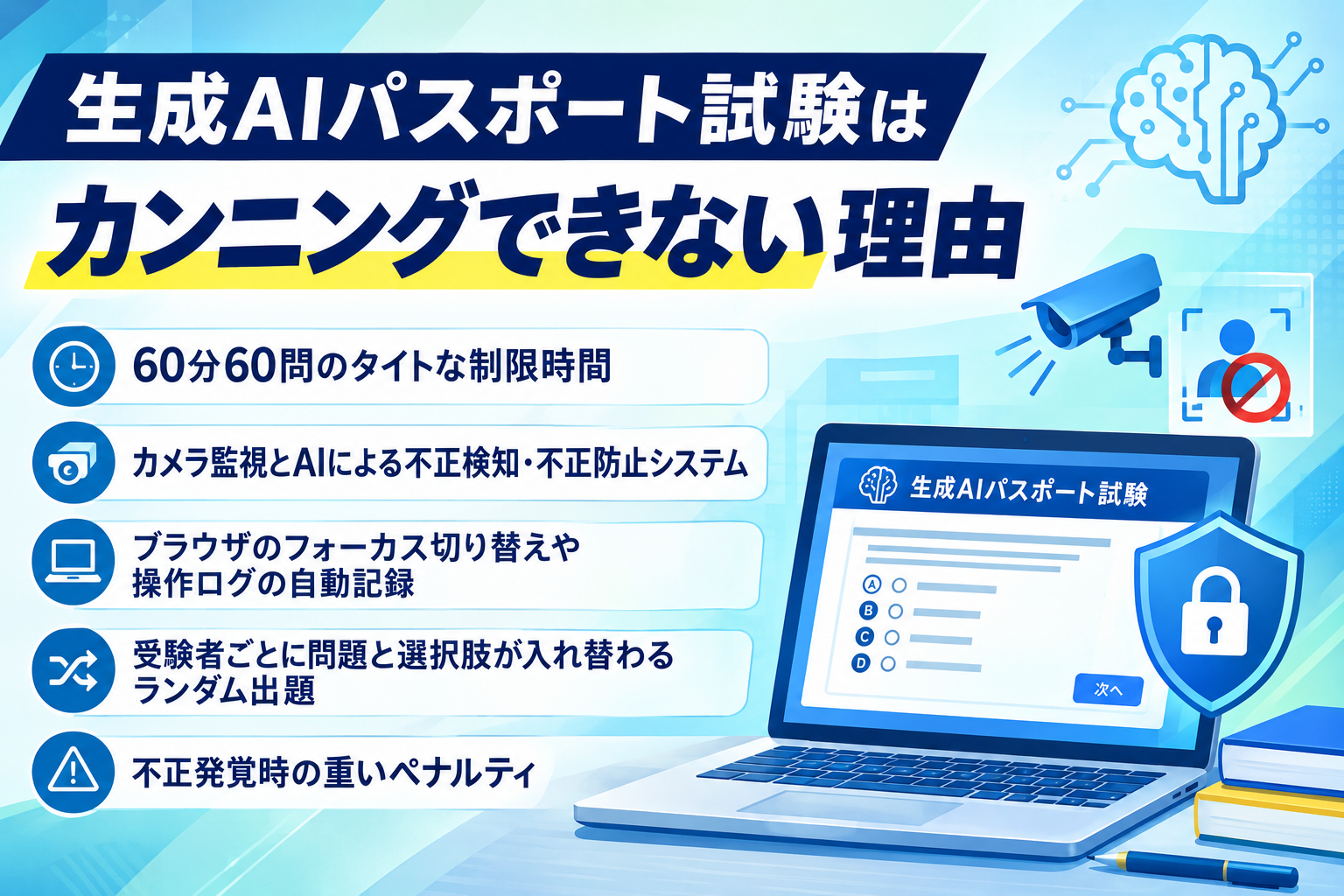 生成AIパスポート試験はカンニングできない理由
