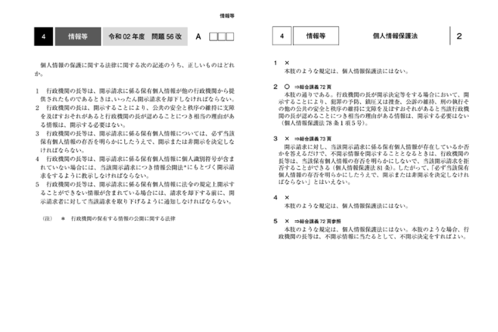行政書士_短答過去問集05基礎知識