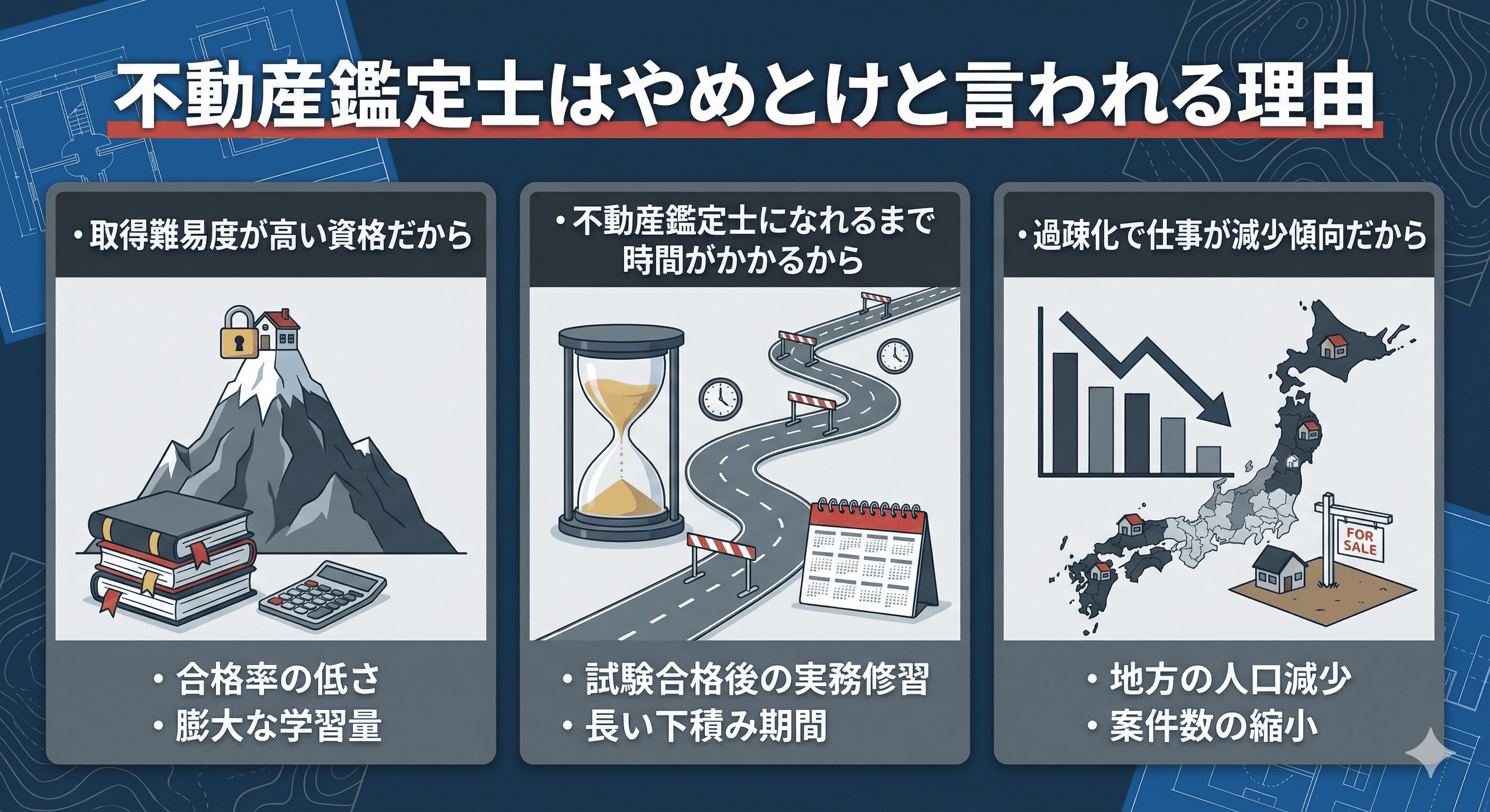 不動産鑑定士はやめとけと言われる理由