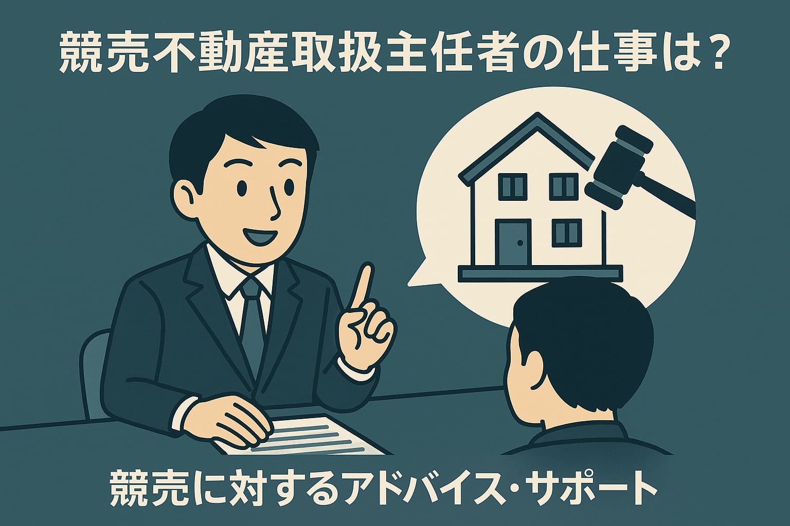 競売不動産取扱主任者の仕事は？