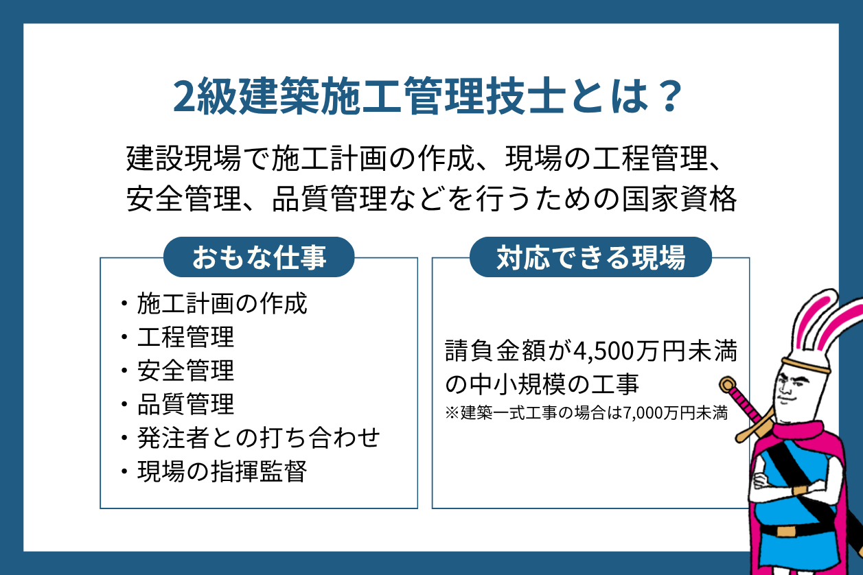 2級建築施工管理技士とは