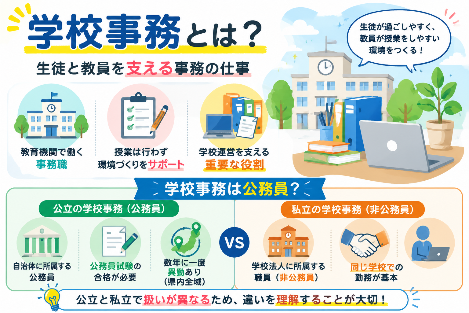 学校事務とは?