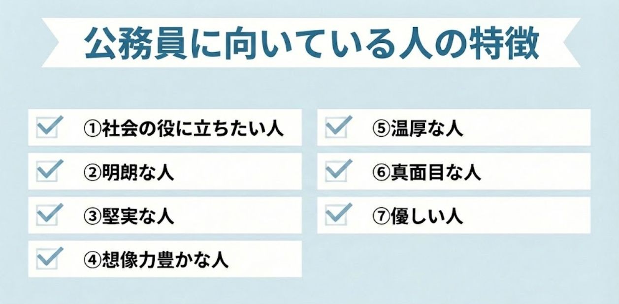 公務員に向いている人の特徴