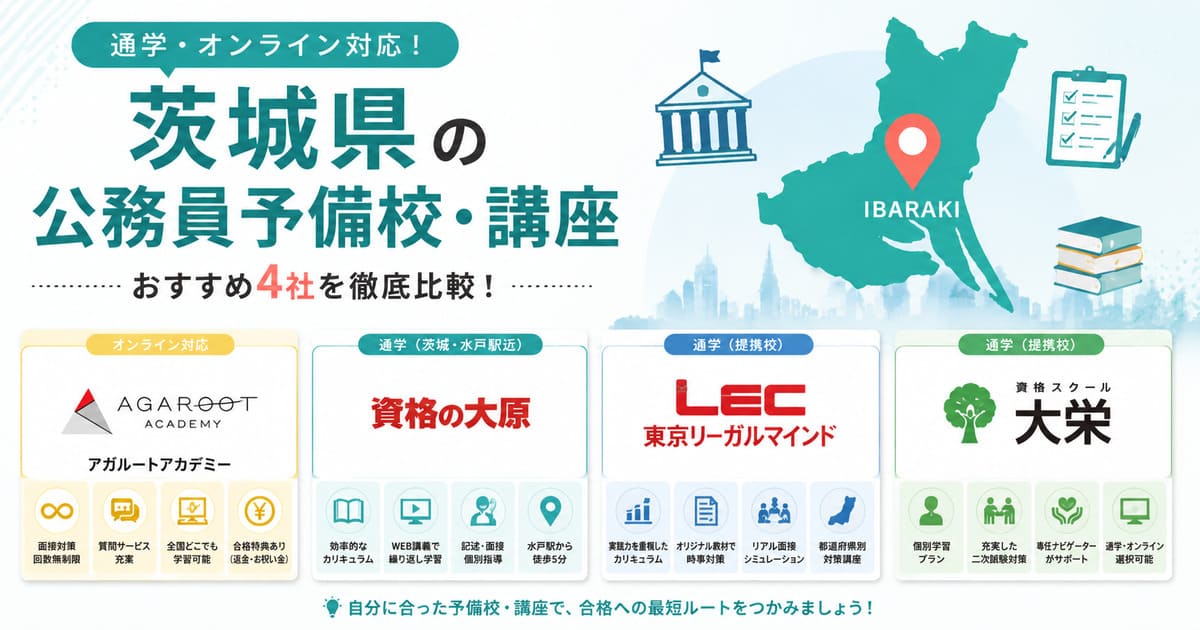 茨城県の公務員予備校・講座一覧