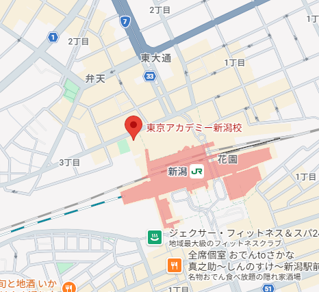 東京アカデミー新潟県校の地図