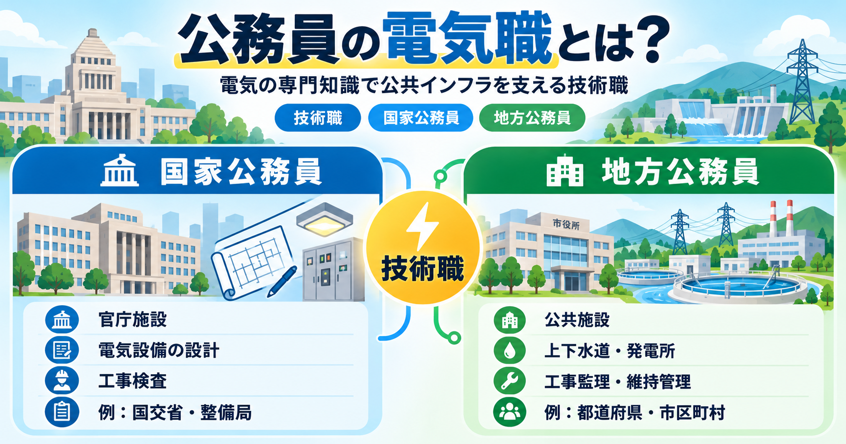 公務員の電気職とは?