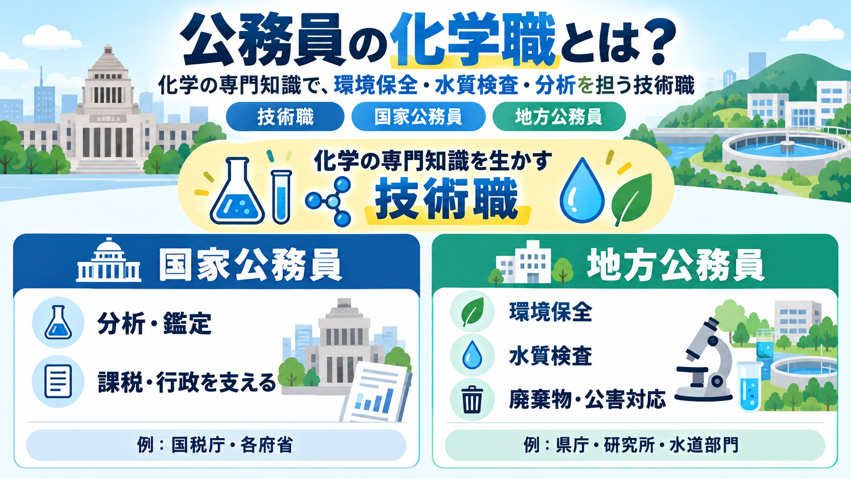 公務員の化学職とは?