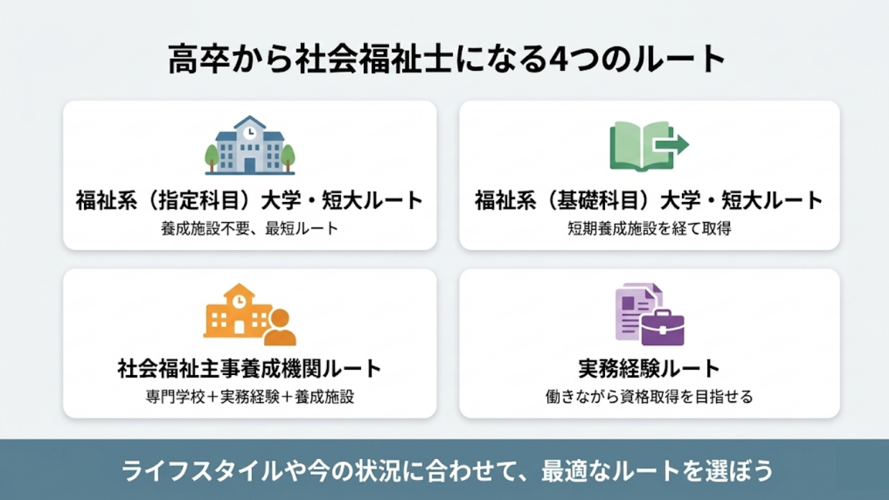高卒から社会福祉になるには