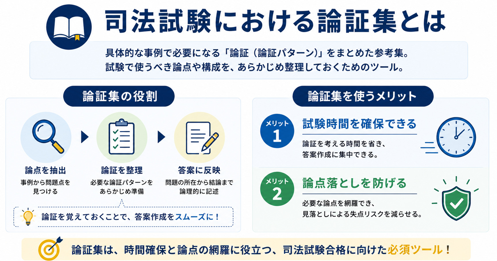 論証集とは？司法試験合格のための論証集＆論証パターンの使い方を解説