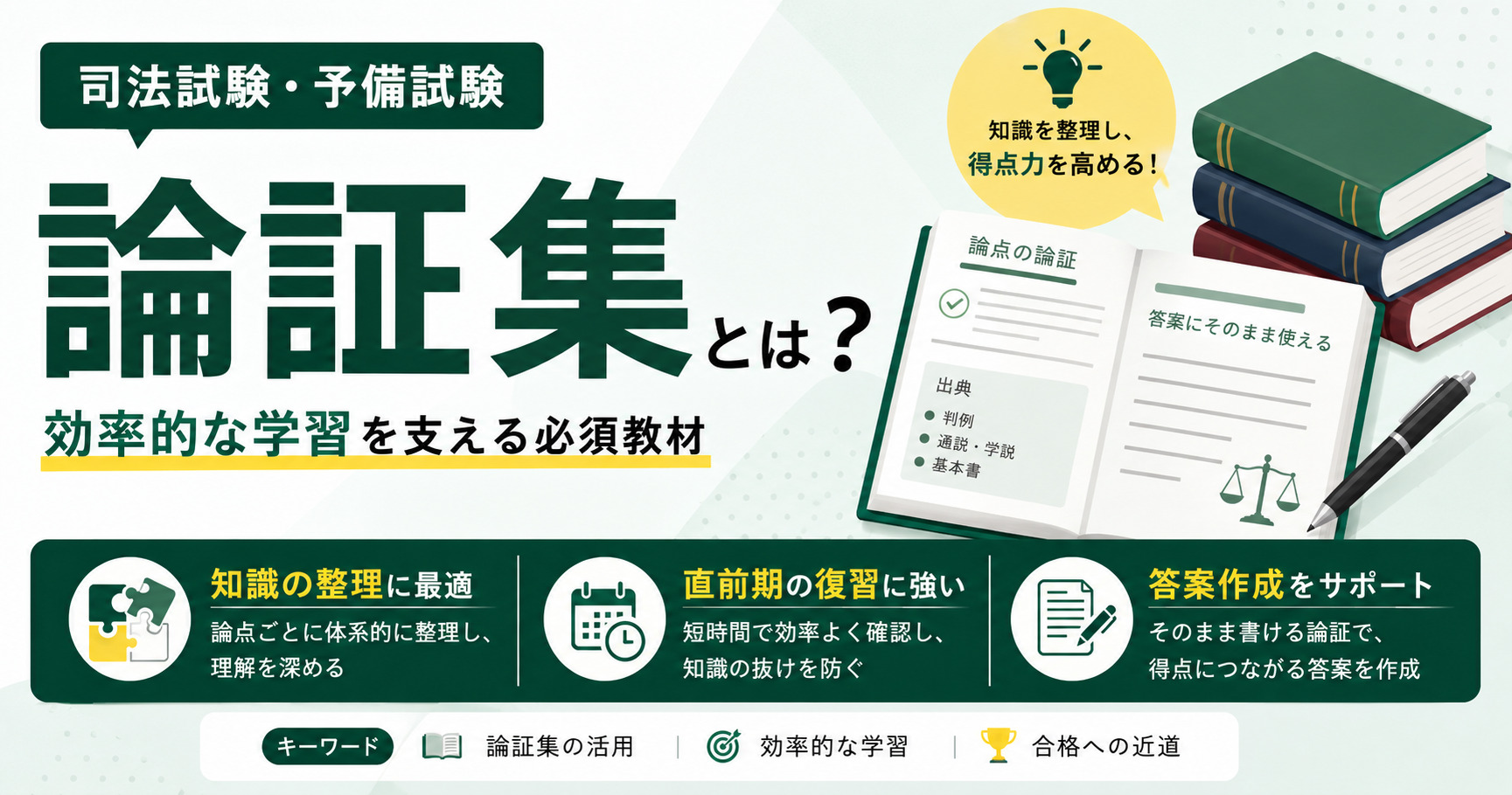 2026年】司法試験・予備試験の論証集おすすめ3選！選び方も解説 | 司法 
