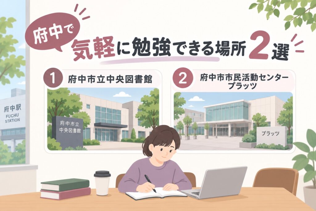 府中で気軽に勉強できる場所2選