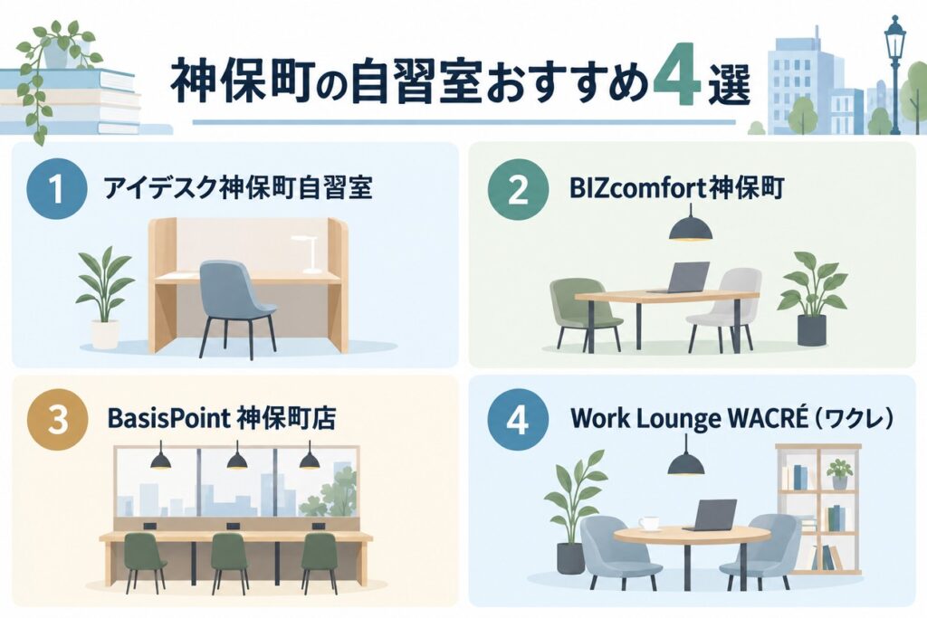 神保町の自習室おすすめ4選