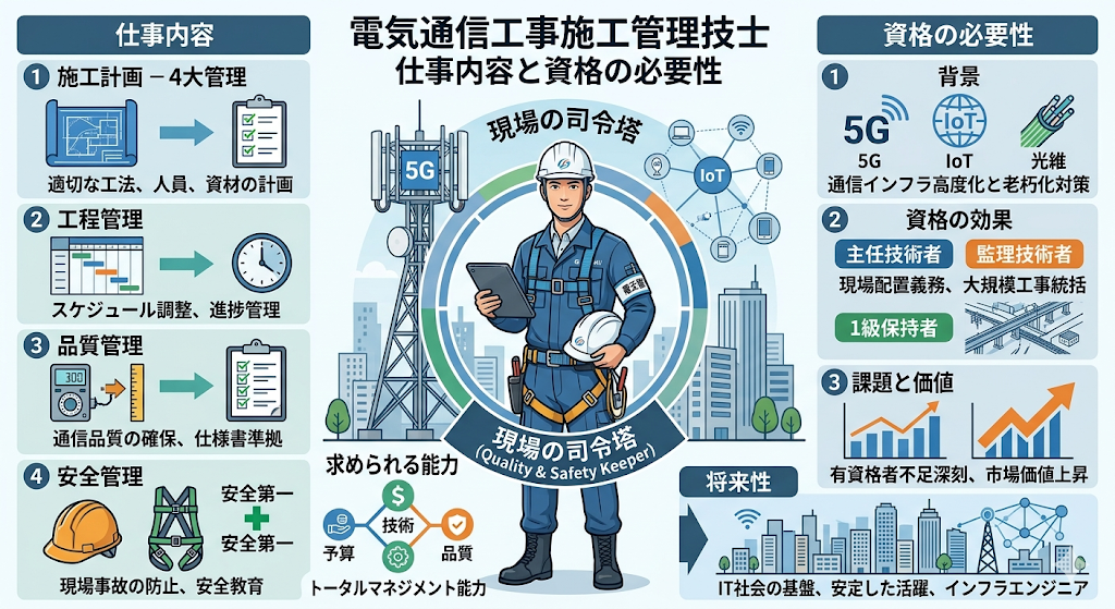 電気通信工事施工管理技士とは